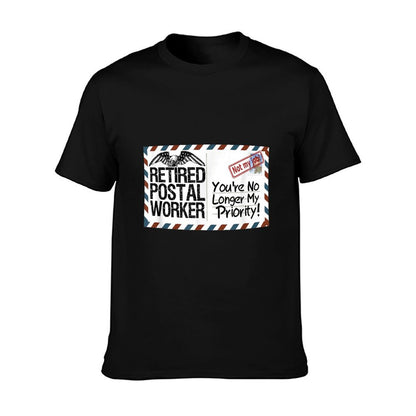 Retired Postal Worker No Longer My Priority Retirement Gift T-Shirt