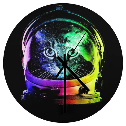 Astronaut Cat Wall Clock