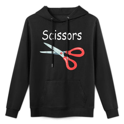 Rock Paper Scissors Matching Halloween Costumes Colorfast Hoodie