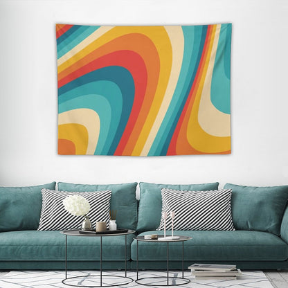70s Retro Aesthetic Tapestry