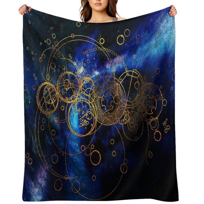 ClockWork Writing Throw Blanket