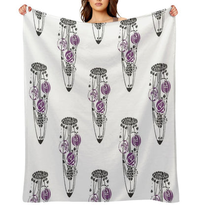 Charles Rennie Mackintosh Roses 4. Throw Blanket