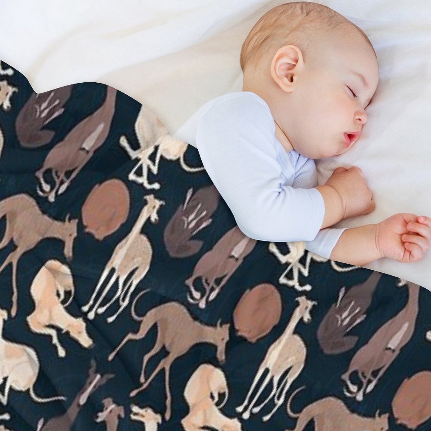 Whippet Good - Dark Throw Blanket