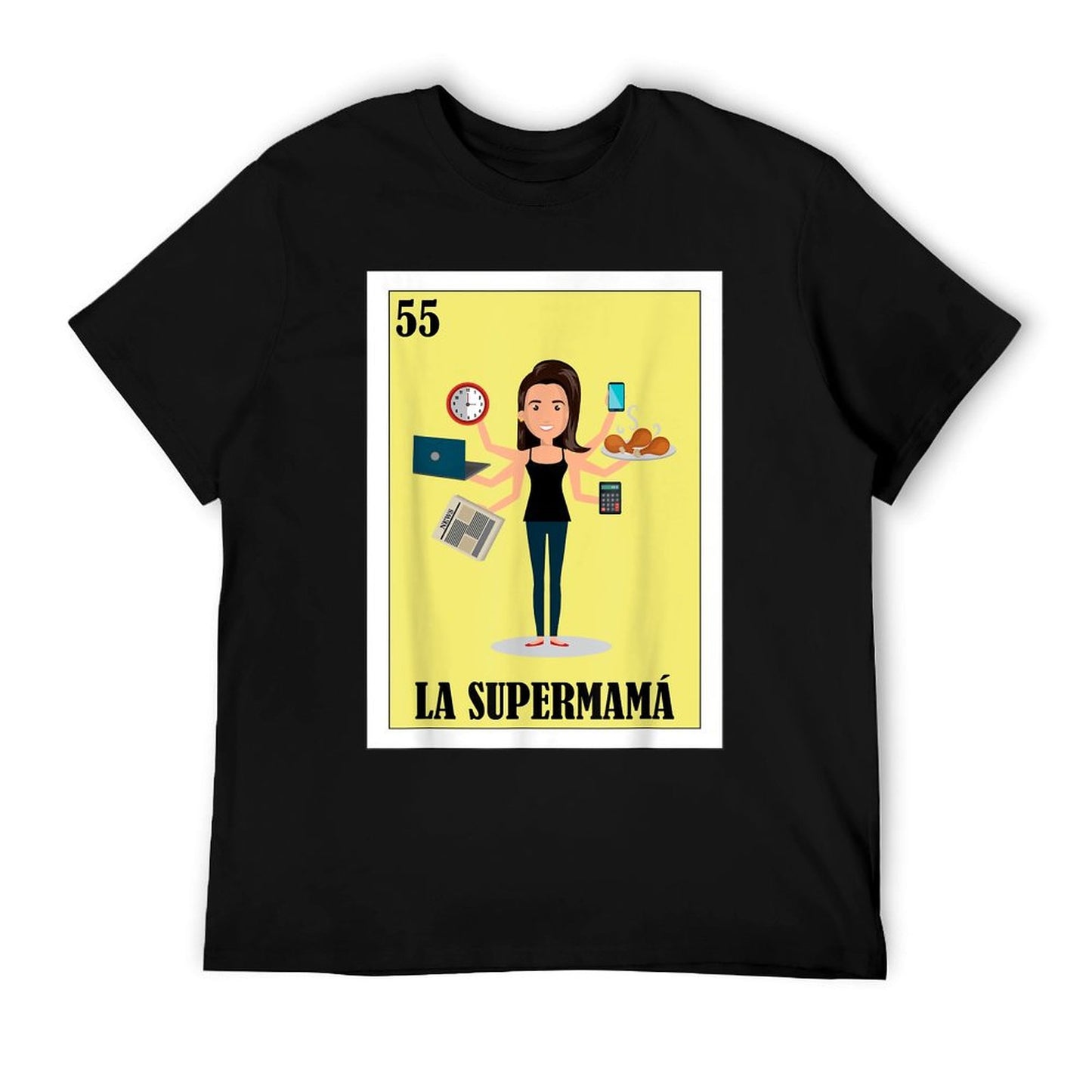 Funny Mexican Mom Design - La Supermama T-Shirt