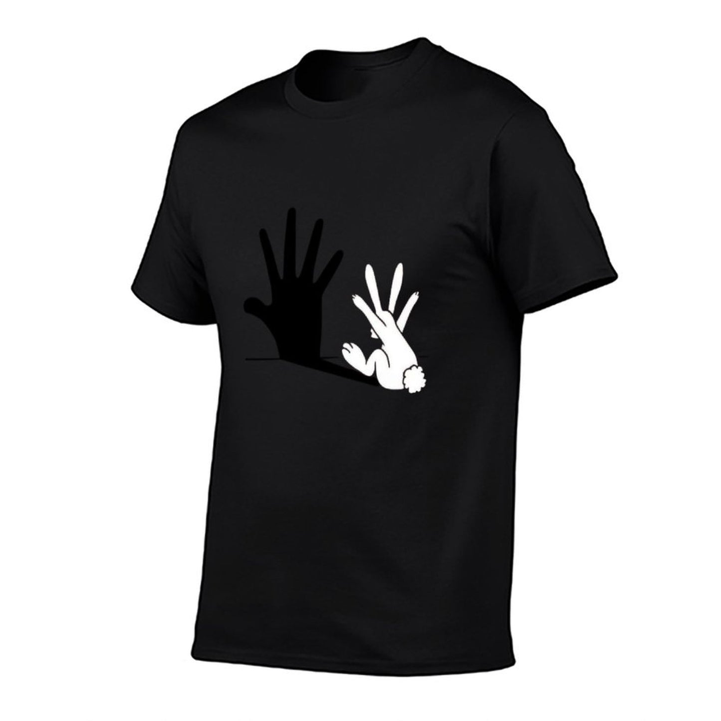 Rabbit Hand Shadow  Fade-proof Color T-Shirt