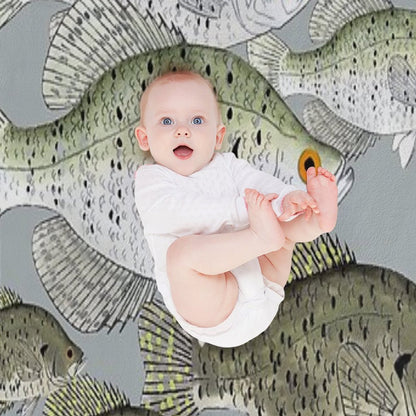 Crappie School Throw Blanket