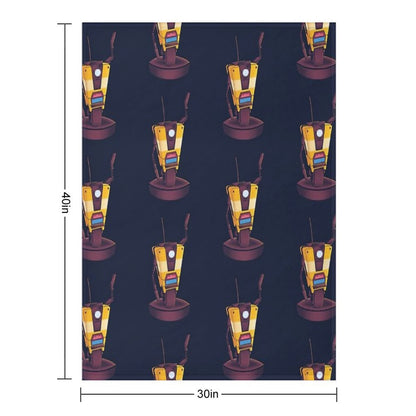 Waving Claptrap! Throw Blanket