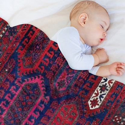 Timuri Herat  Antique Afghanistan Tribal Rug Print Throw Blanket