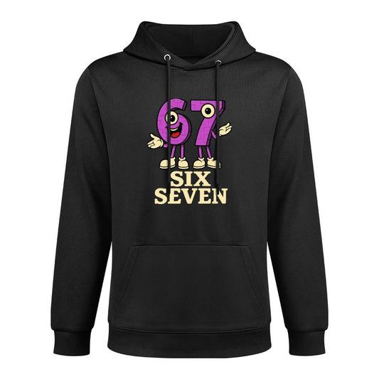 67 Six Seven 6-7 - Funny Italian Brainrot Kids Gaming Meme Kangaroo Pocket Hoodie