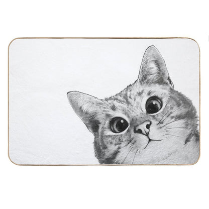 Sneaky Cat Bath Mat