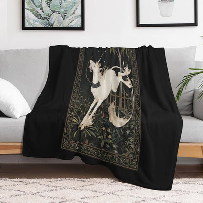 Unicorn Out of Captivity Throw Blanket