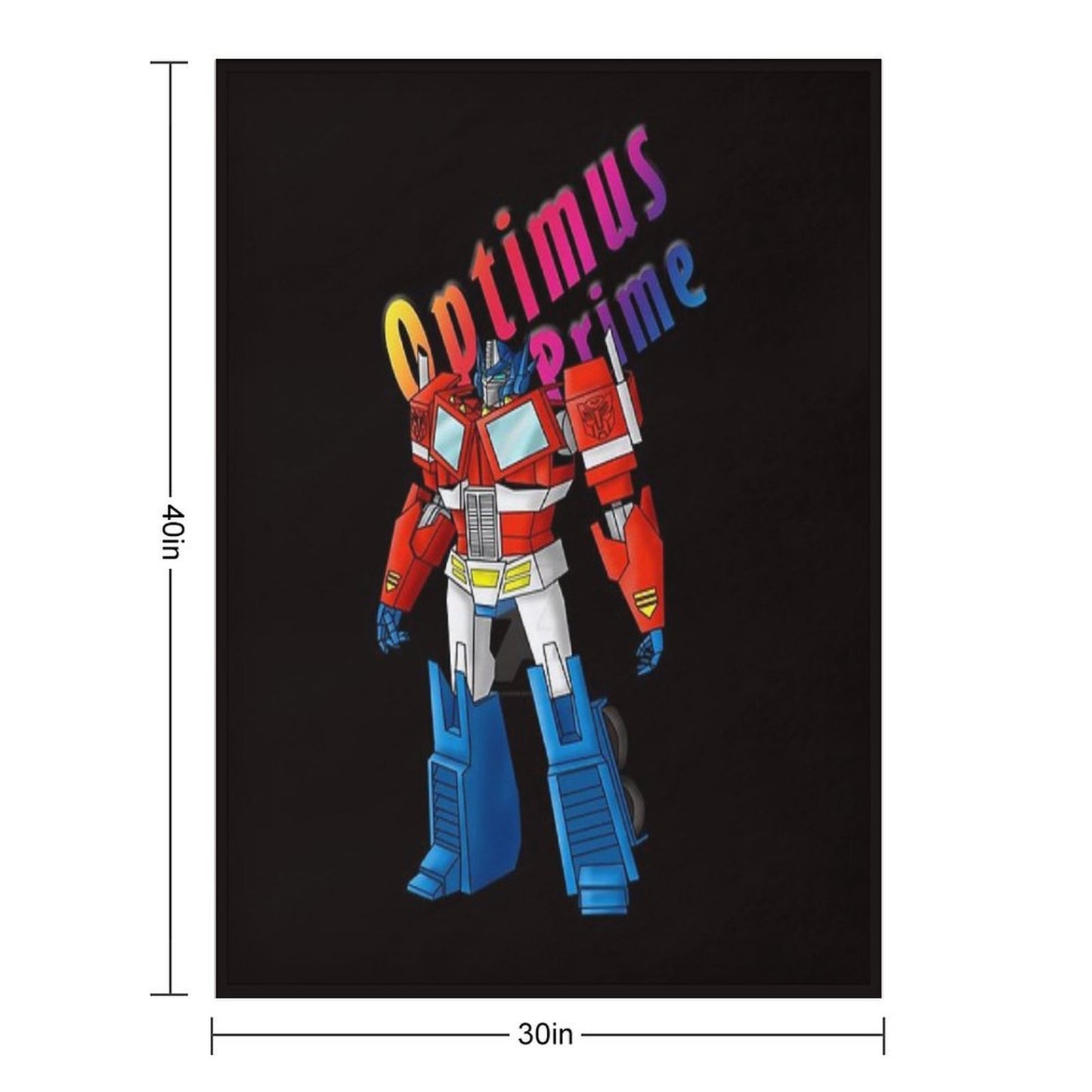 Optimus Prime, Transformers, Cartoon Throw Blanket