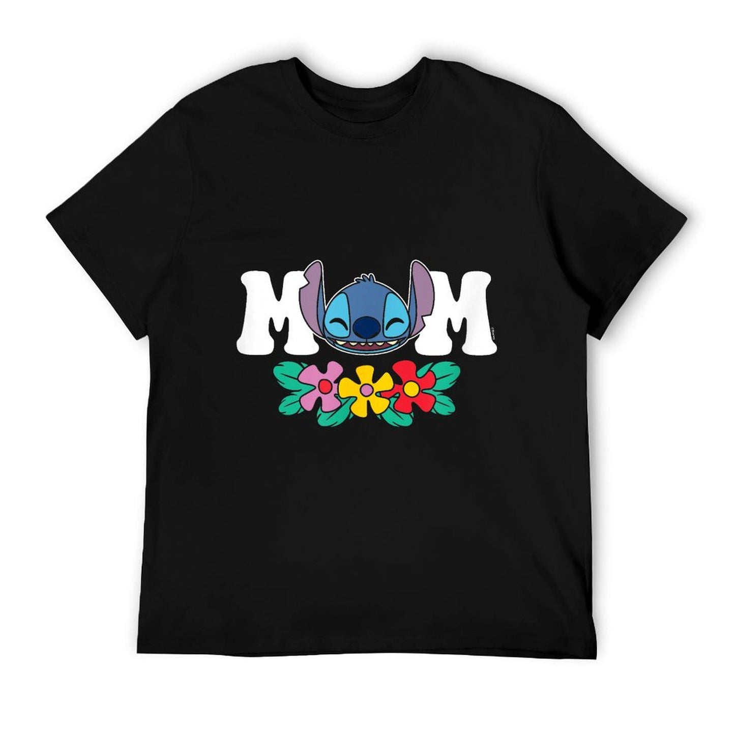 Lilo & Stitch - Mom Floral Flowers T-Shirt