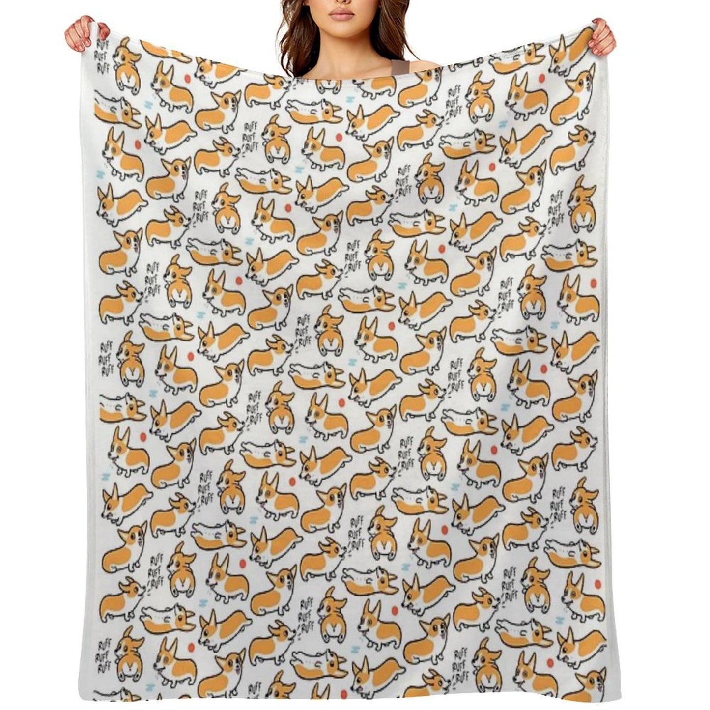 Cutie Corgis Throw Blanket