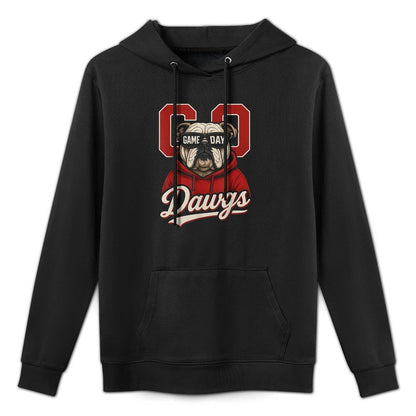 Bulldogs Graphic Go Dawg Men Women Kid Boy Girl Adjustable Hood Hoodie