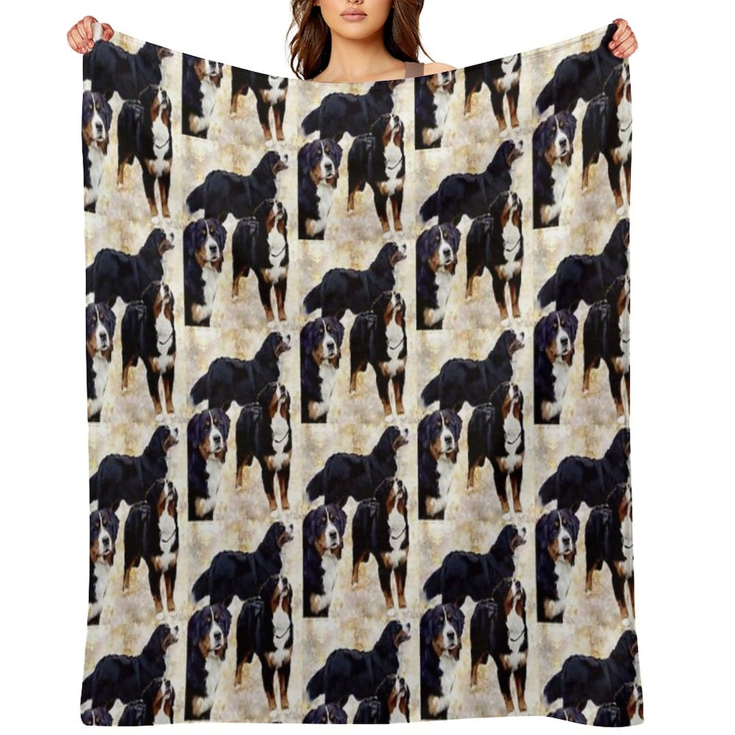 Bernese Mountain Dog Throw Blanket