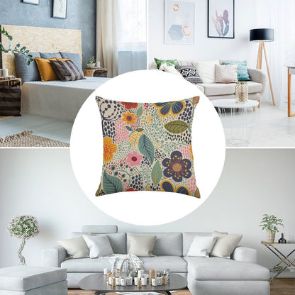 Secret Garden Linen Throw Pillow Cover