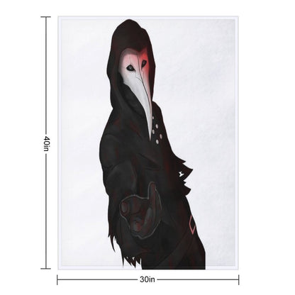 SCP-049 Plague Doctor Throw Blanket