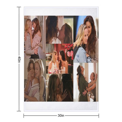 Marina Station 19 Large Collage Designed for Blankets Throw Blanket