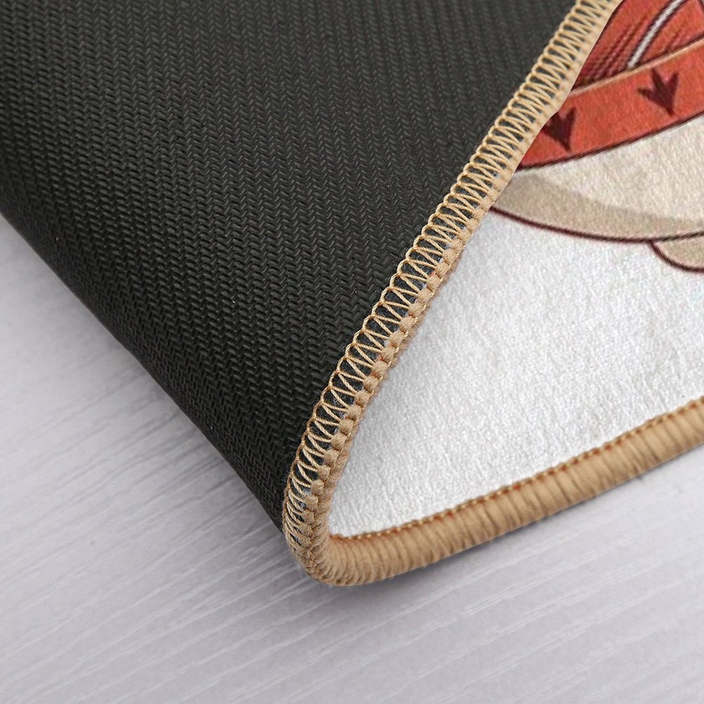 Grey Anime Fat Chocobo Ramen Bath Mat