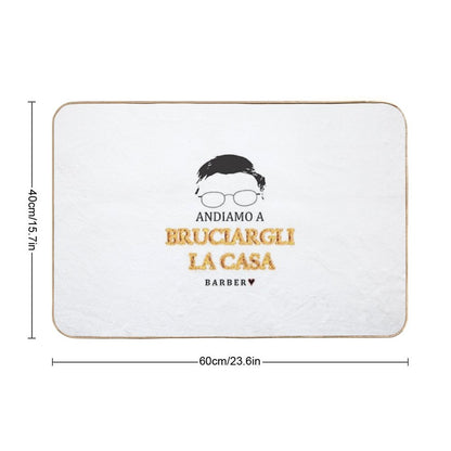 Alessandro Barbero - ANDIAMO A BRUCIARGLI LA CASA Bath Mat