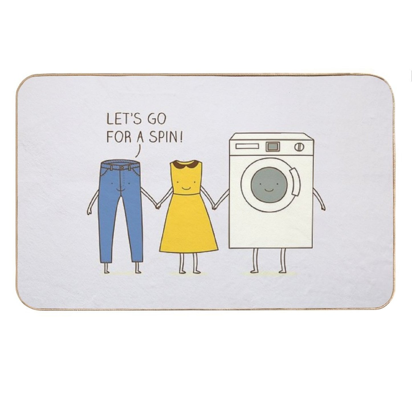 Let's Go for A Spin! Bath Mat