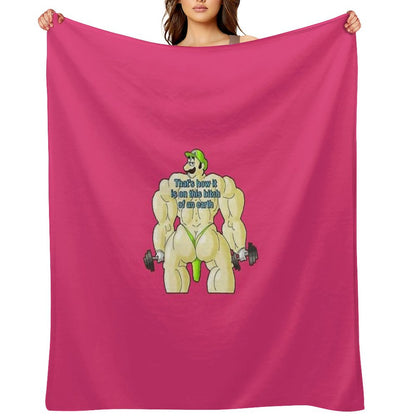 Swole Italian Enzo That's How It Is Throw Blanket