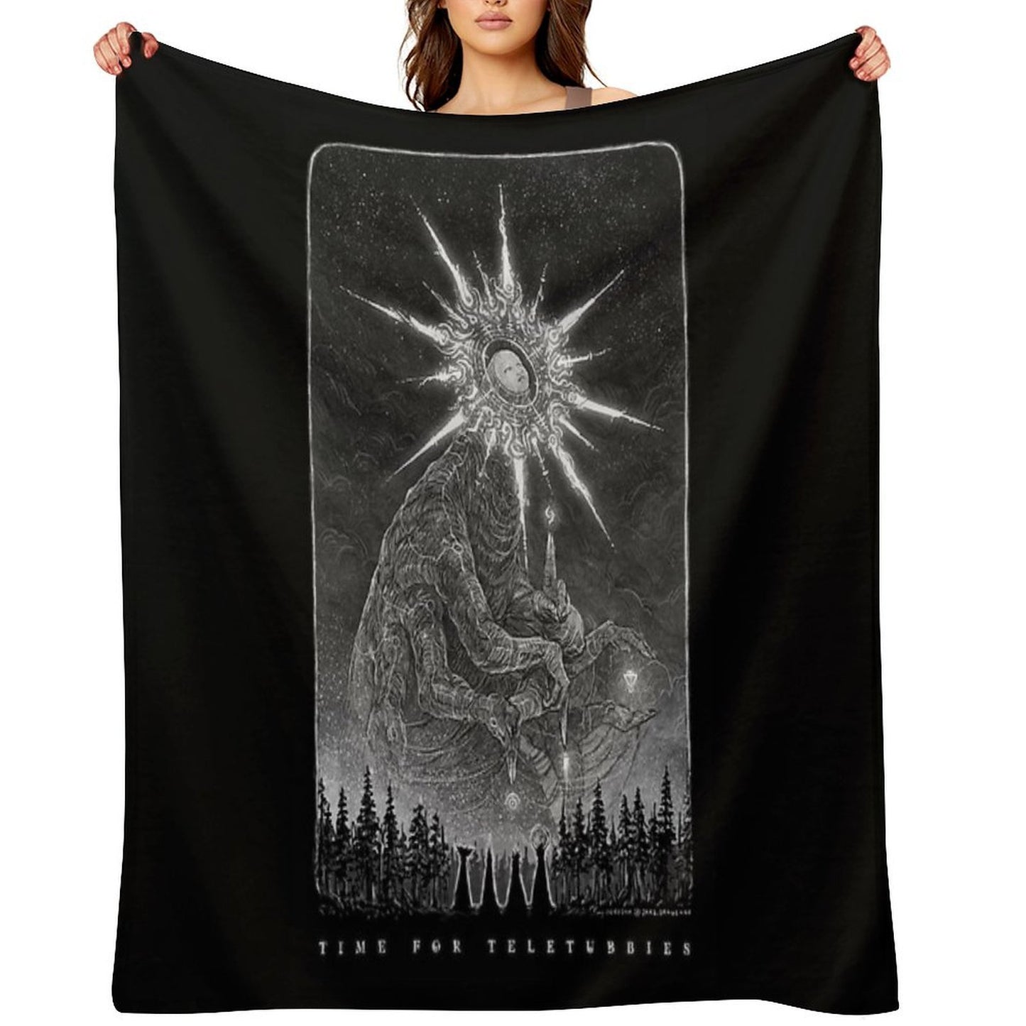 Elder Sunbaby, The Daymaker Throw Blanket