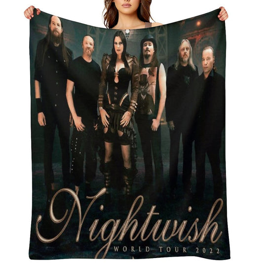 Nightwish 2 Loerrcok Human Nature World Tour 2022 Throw Blanket