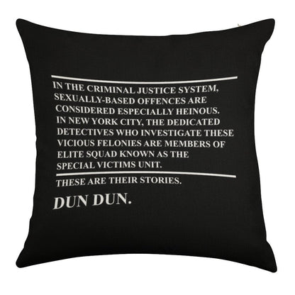 Law & Order Svu Linen Throw Pillow Cover