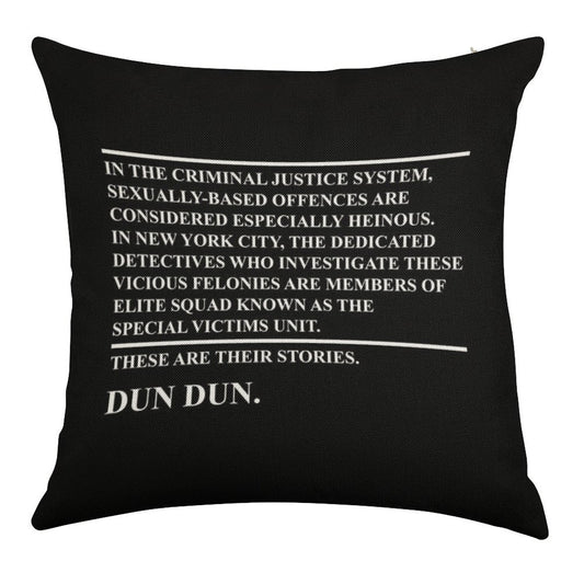 Law & Order Svu Linen Throw Pillow Cover