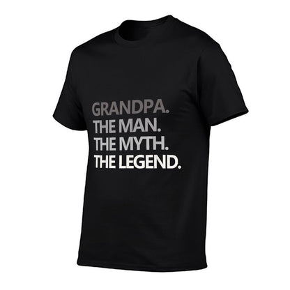 GRANDPA THE MAN THE MYTH THE LEGEND Men Gift Father&#39;s Day T-Shirt