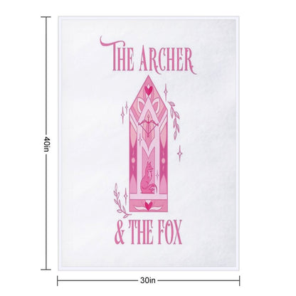 The Archer And The Fox - Once Upon A Broken Heart Throw Blanket