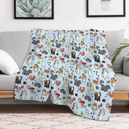Cats!! Throw Blanket