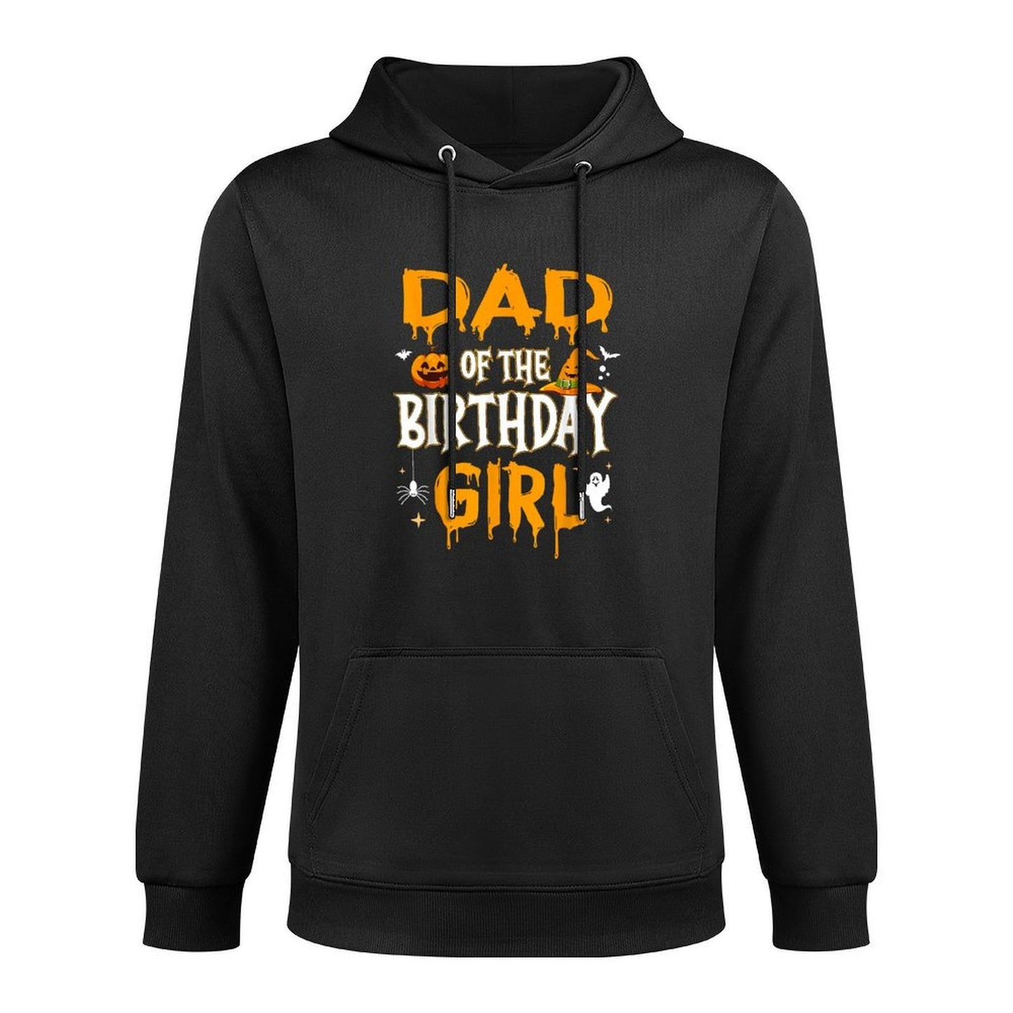 Dad of The Birthday Girl Halloween 1st Birthday Girl Kangaroo Pocket Hoodie