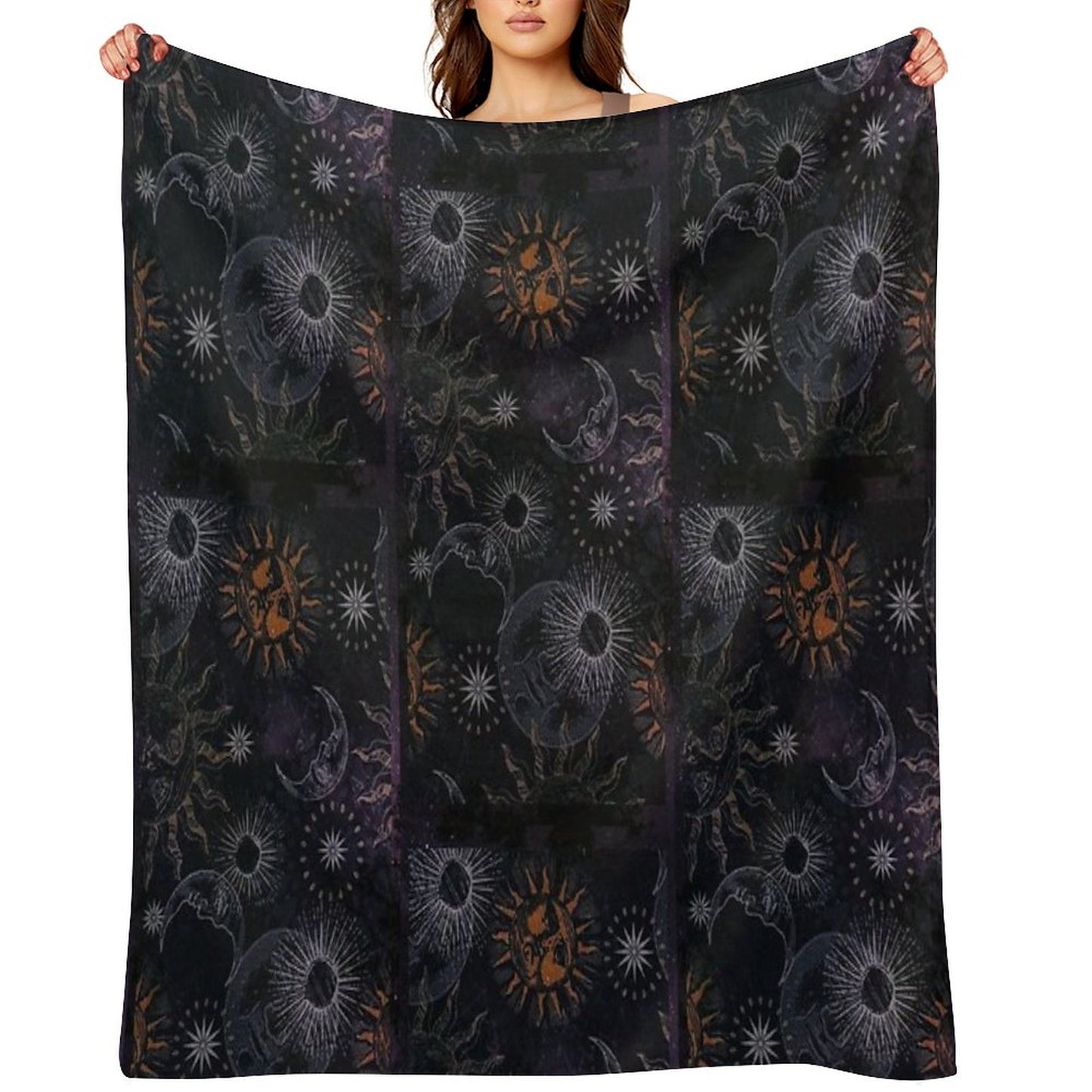 Celestial Whimsigoth 90's Print Throw Blanket