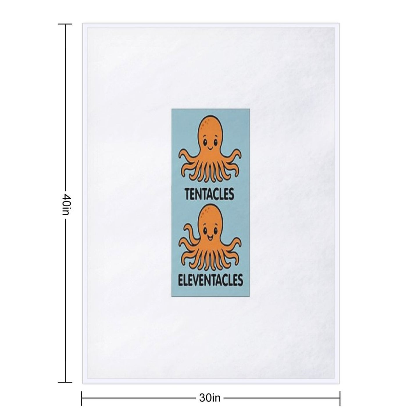 Sea Creatures Octopus, Throw Blanket