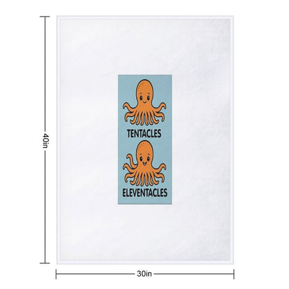 Sea Creatures Octopus, Throw Blanket