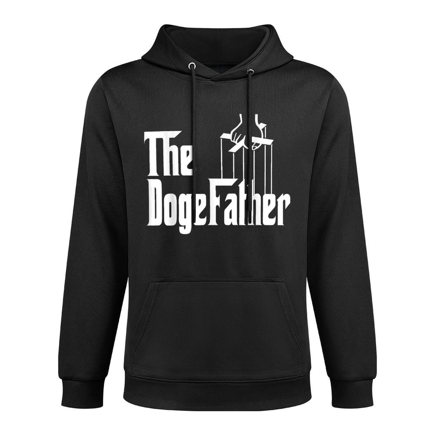 The DogeFather DogeCoin Crypto Moon Doge Father Medium-Weight Fabric Hoodie