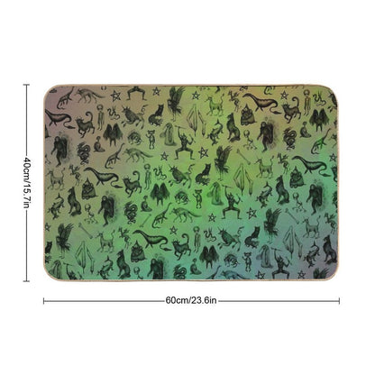 Rainbow Cryptids  Anti-Trip Bath Mat