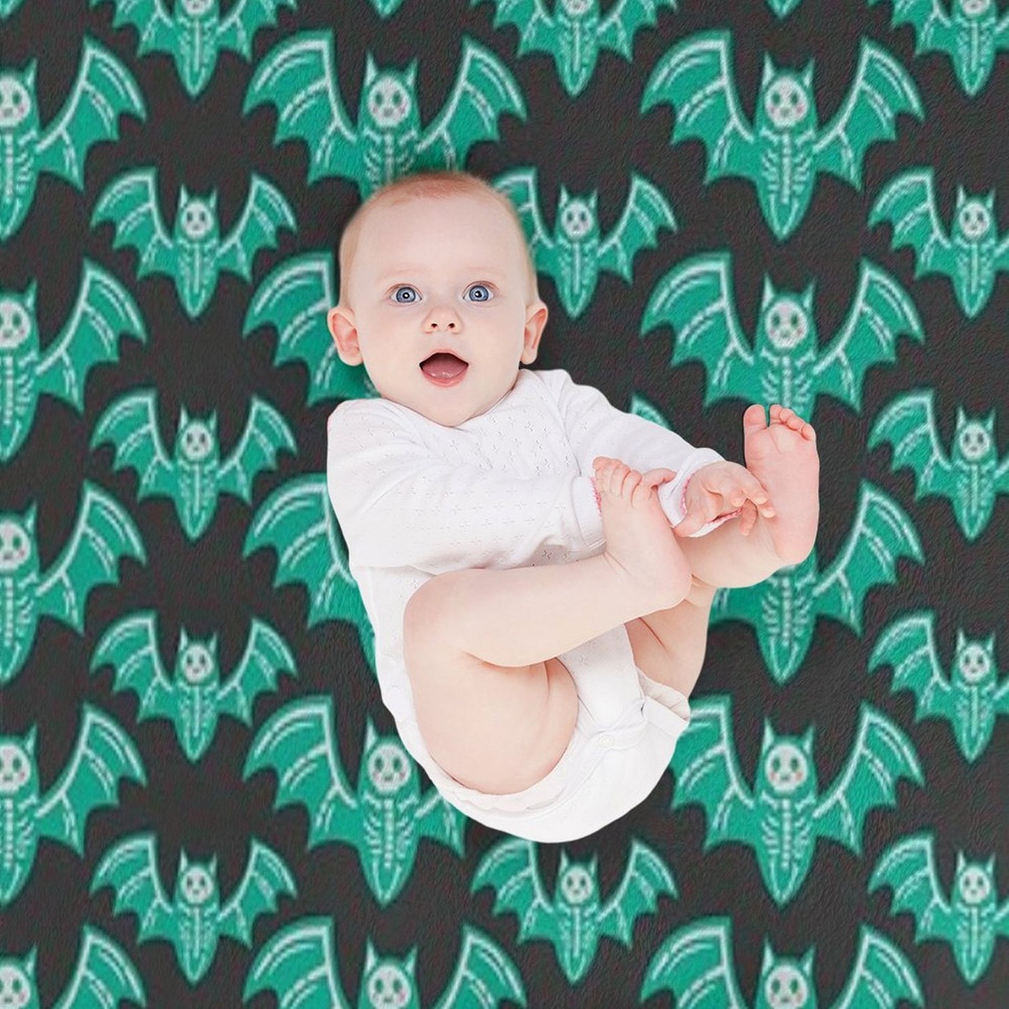 Blushing Skeletal Bats - Halloween - [2021 Collection] JT017 Throw Blanket