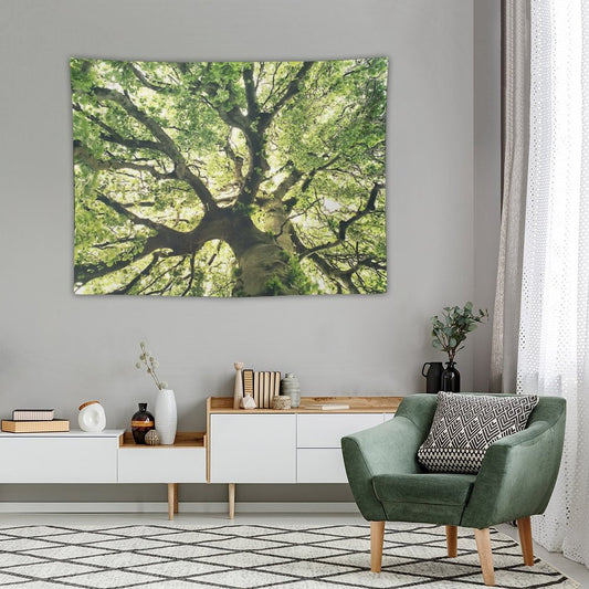Under Your Skin  Under Your Skin  Summer Breeze In A Wilderness Fairytale Forest With A Tree Covered In Magic Sunlight Tapestry
