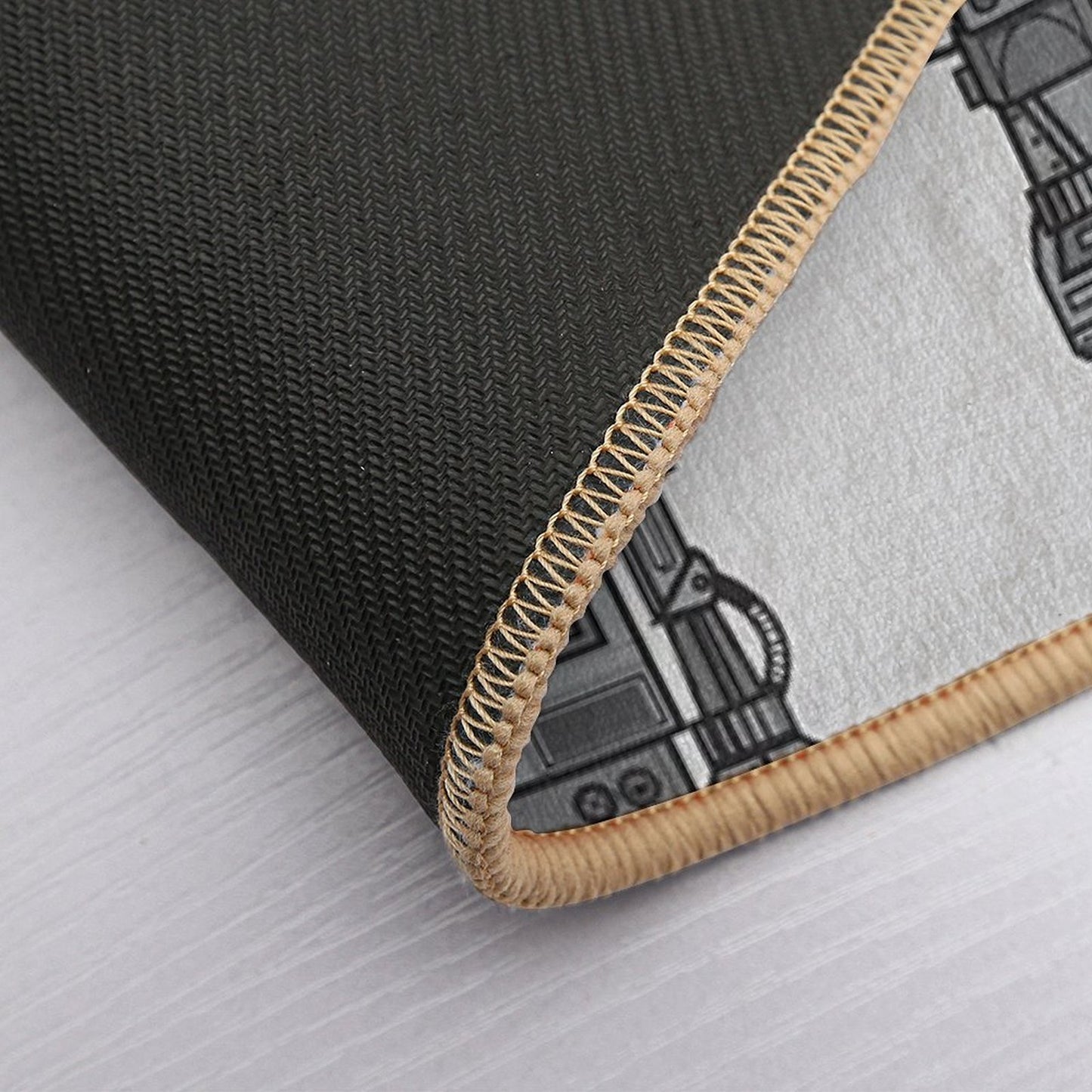 Vintage Robot  Stain-Proof Bath Mat