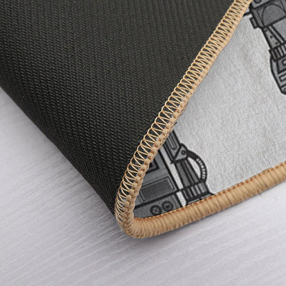 Vintage Robot  Stain-Proof Bath Mat