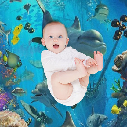 Dolphin Playground Throw Blanket