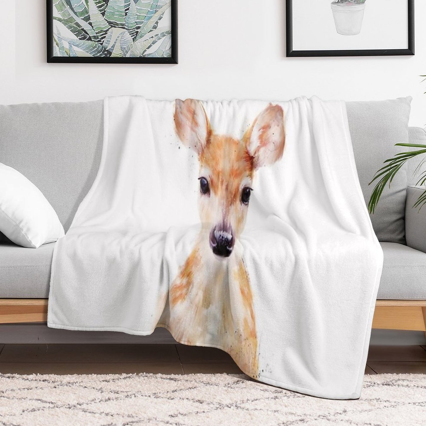 Little Deer Throw Blanket