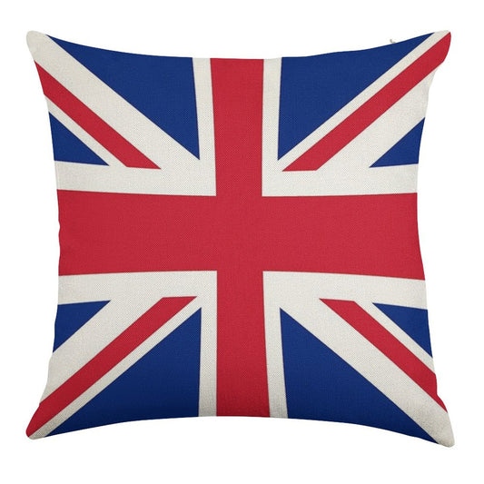 Union Jack Pillow Linen Throw Pillow Cover