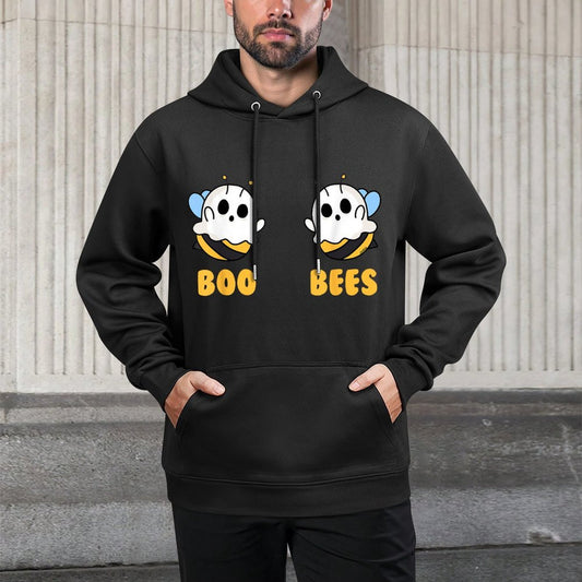 Boo Bees Women Funny Halloween Matching Ghost Costume Colorfast Hoodie