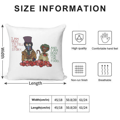 Muppet Christmas Carol - Gonzo And Rizzo Soft Easy Maintenance Throw Pillow