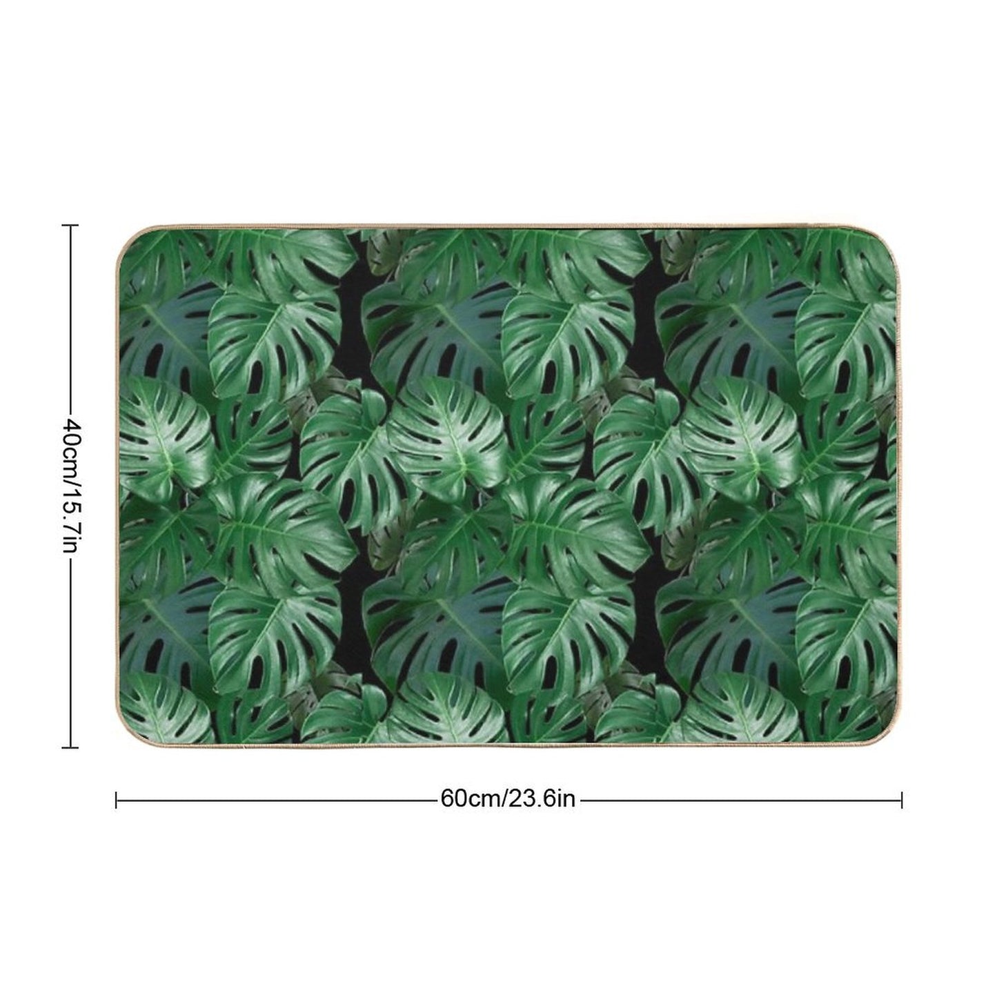 Monstera Madness Bath Mat